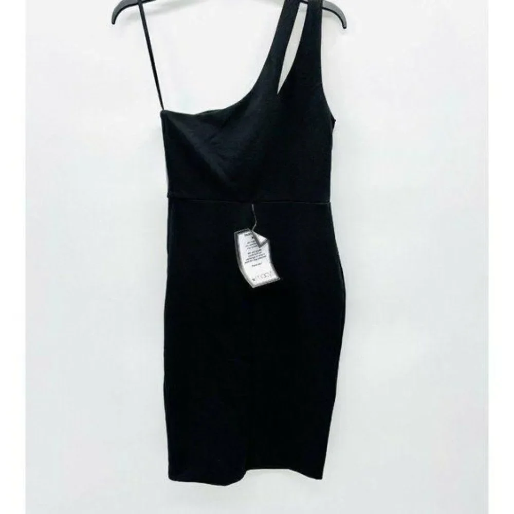 City Studio Juniors Rhinestone One-Shoulder Dress